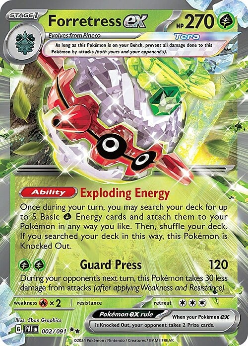Forretress ex Card Front