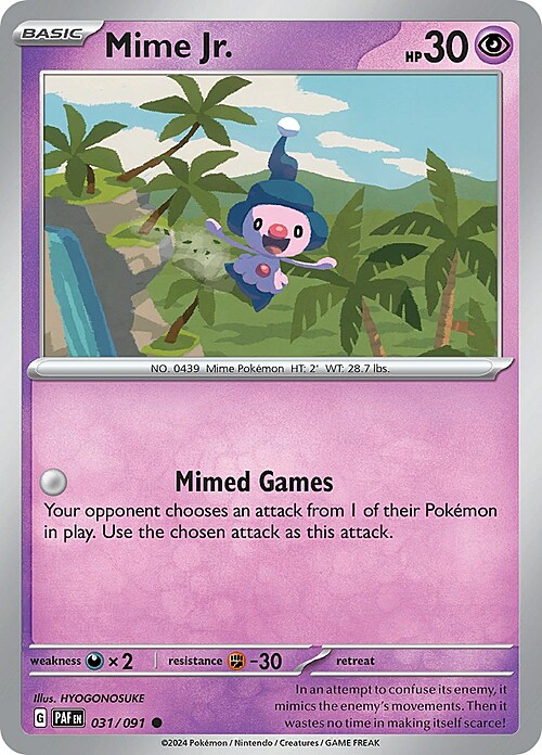 Mime Jr. Card Front