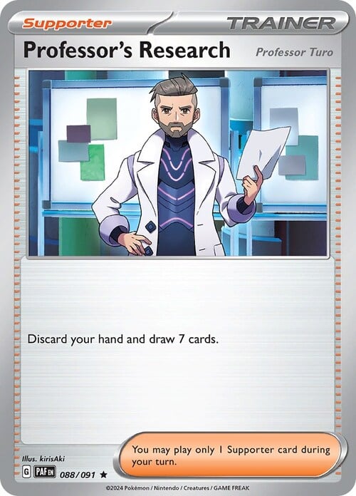 Professor's Research - Professor Turo Card Front