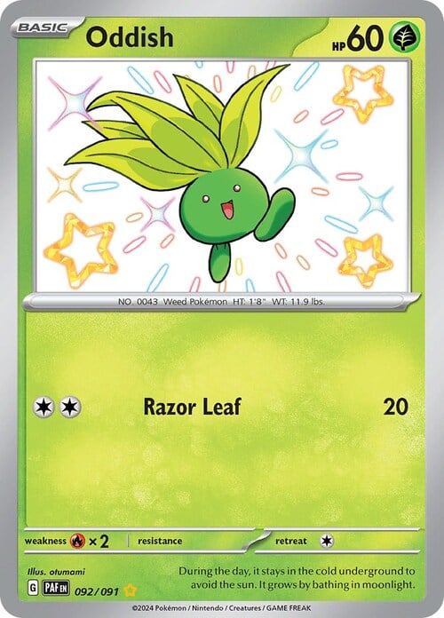 Oddish Card Front