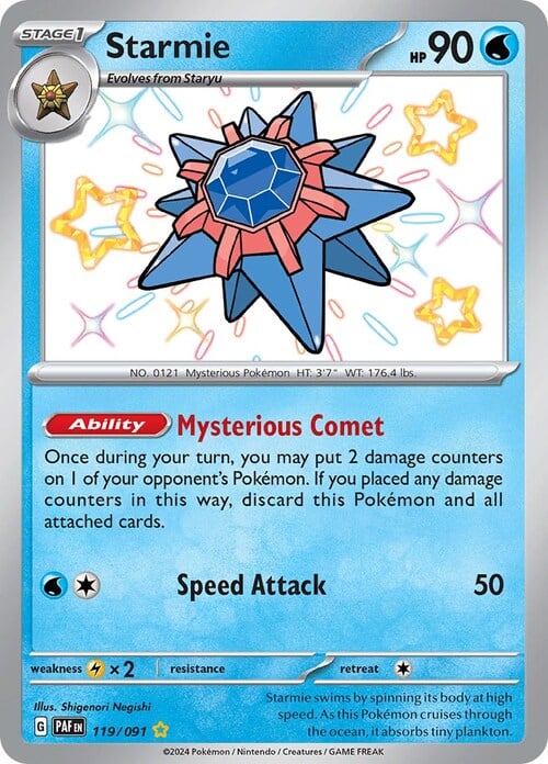 Starmie Card Front