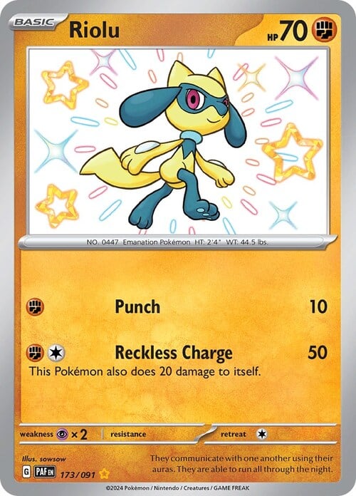 Riolu Card Front