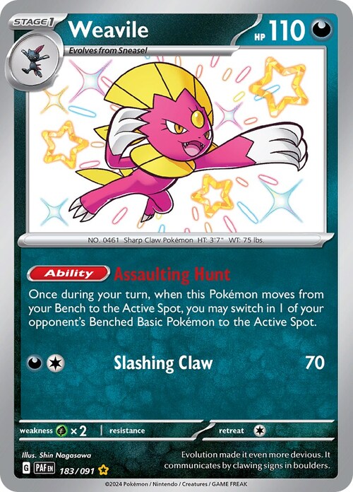Weavile Card Front