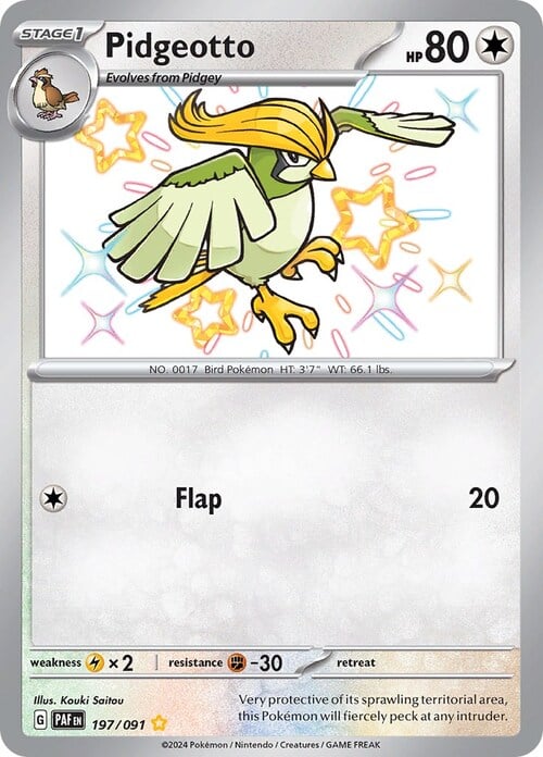 Pidgeotto Card Front