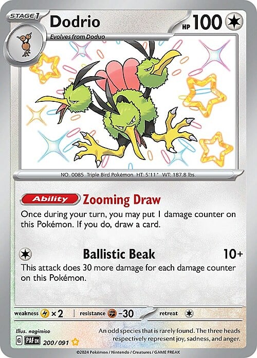 Dodrio Card Front