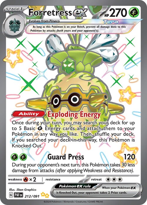 Forretress ex Card Front