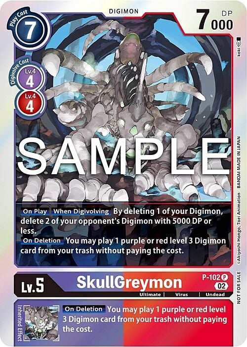 SkullGreymon Card Front