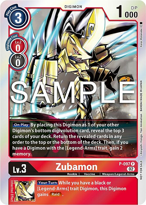 Zubamon Card Front