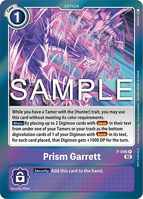 Prism Garrett Card Front