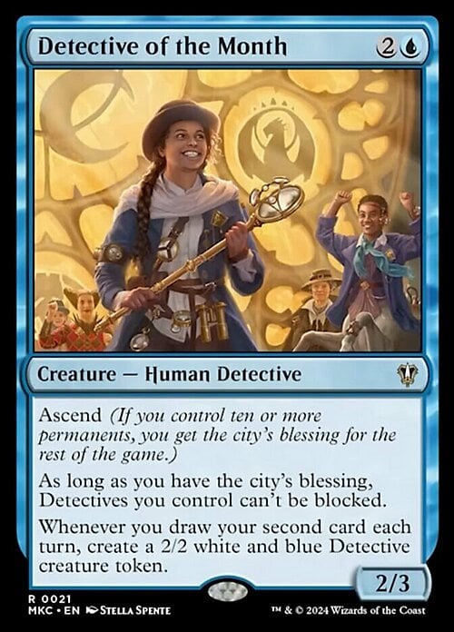 Detective of the Month Card Front