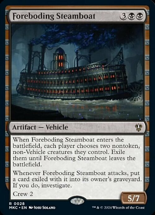 Foreboding Steamboat Card Front