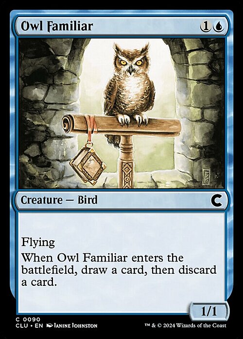 Owl Familiar Card Front