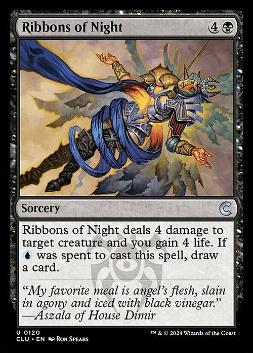 Ribbons of Night Card Front