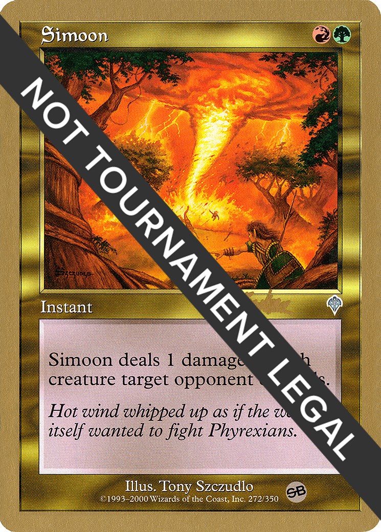 brian kibler mtg card Thornscape Battlemage (Brian Kibler) (SB) [World Championship Decks 2002] Add R or G to your mana pool Simoon WCD 2002: Brian Kibler