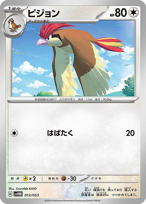 Pidgeotto Card Front