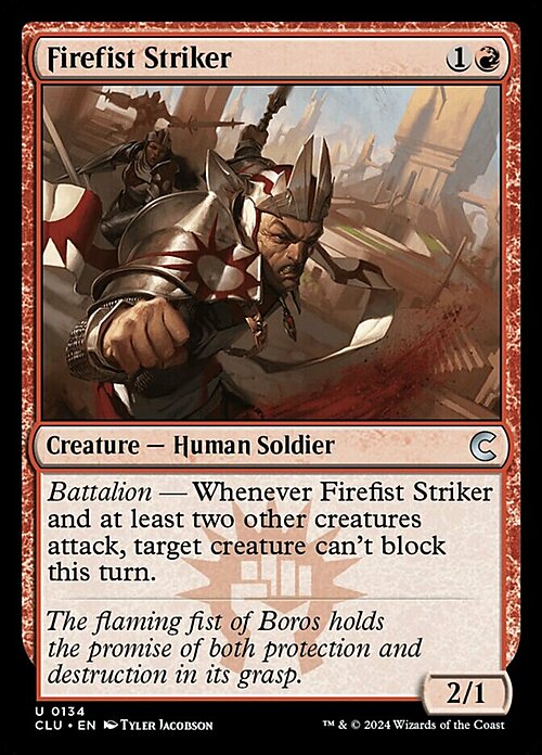 Firefist Striker Card Front