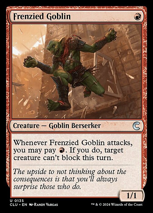 Frenzied Goblin Card Front