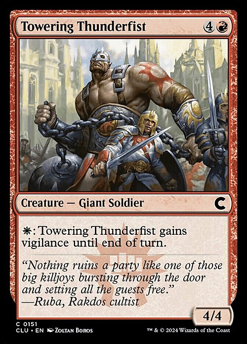 Towering Thunderfist Card Front