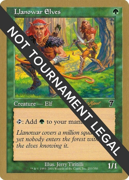 Elfi di Llanowar Card Front