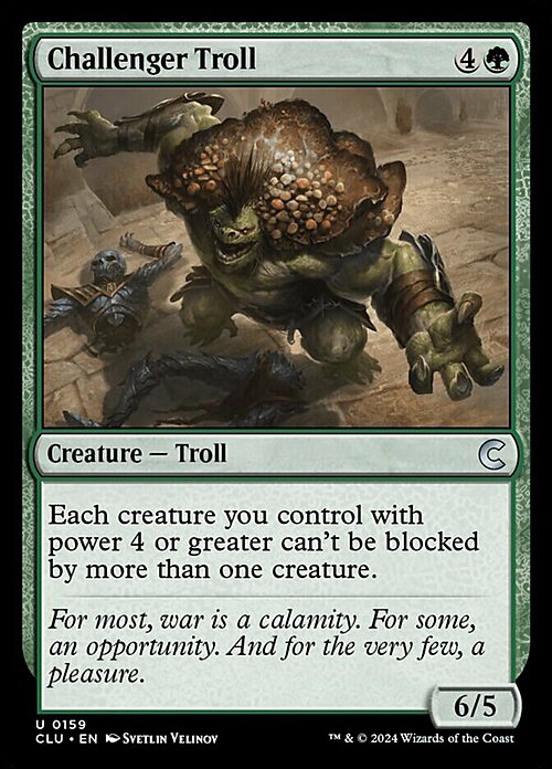Challenger Troll Card Front