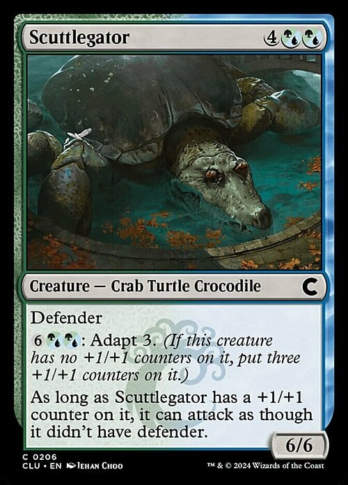 Scuttlegator Card Front
