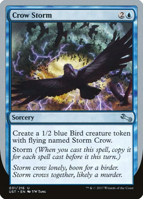 Crow Storm Card Front