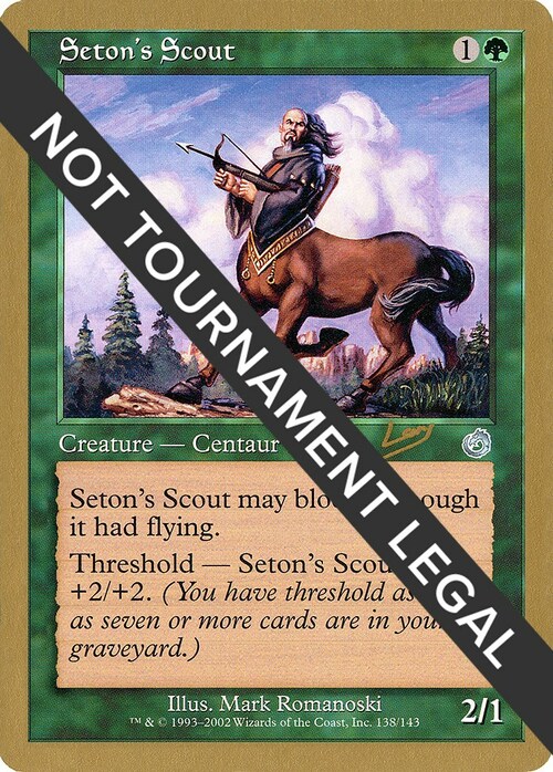 Seton's Scout Card Front