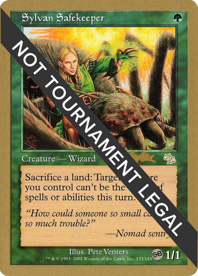 brian kibler mtg card Sylvan Safekeeper WCD 2002: | Magic Add R or G to your mana pool Thunderscape Battlemage (Brian Kibler) (SB)