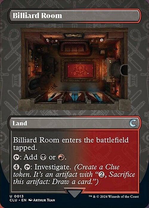 Billiard Room Card Front