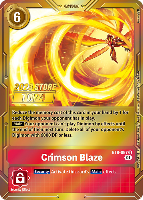 Crimson Blaze Card Front