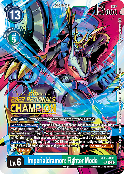 Imperialdramon: Fighter Mode Card Front