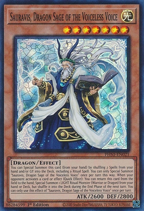 Sauravis, Dragon Sage of the Voiceless Voice Card Front