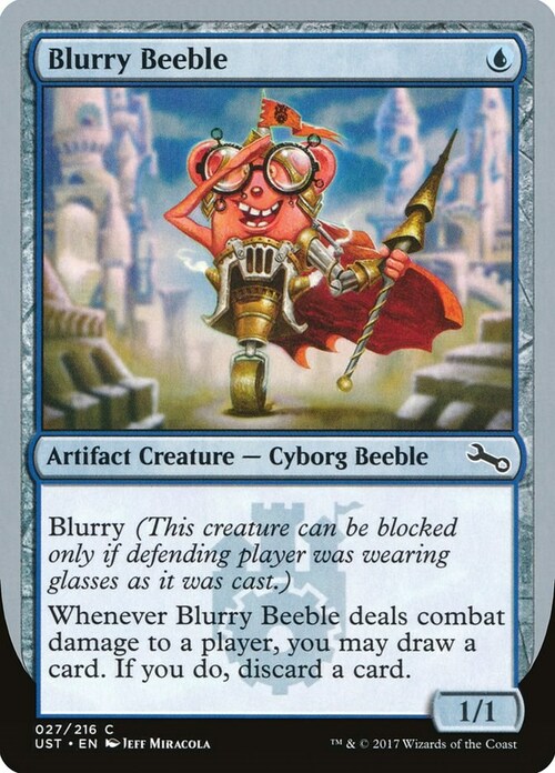 Blurry Beeble Card Front