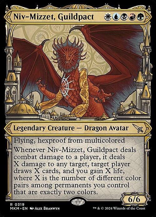 Niv-Mizzet, Guildpact Card Front