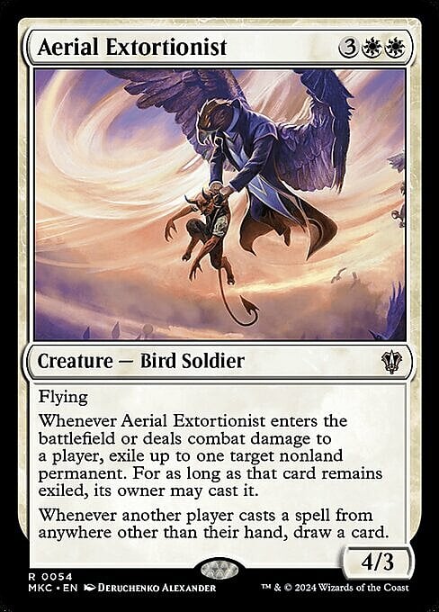 Aerial Extortionist Card Front