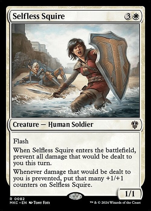 Selfless Squire { Card Front
