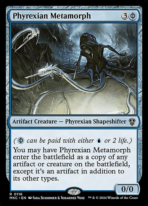 Metamorfosi Phyrexian Card Front