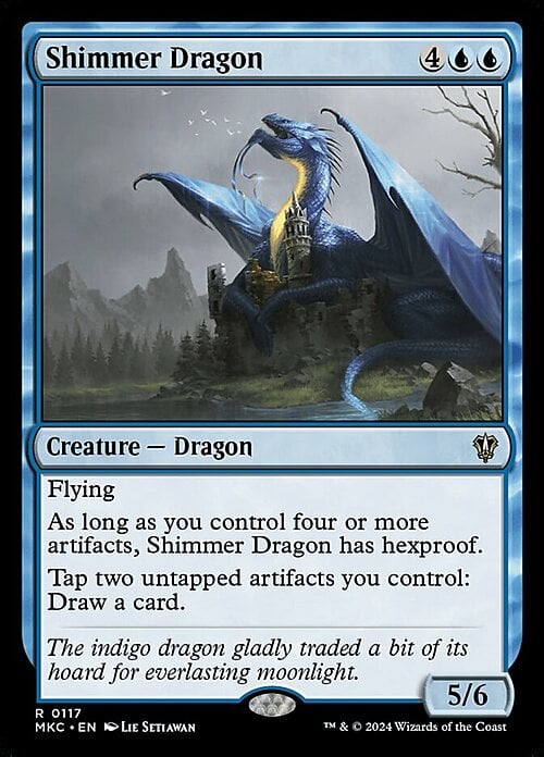 Shimmer Dragon Card Front