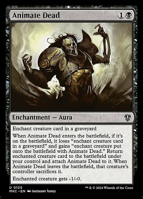 Animate Dead Card Front