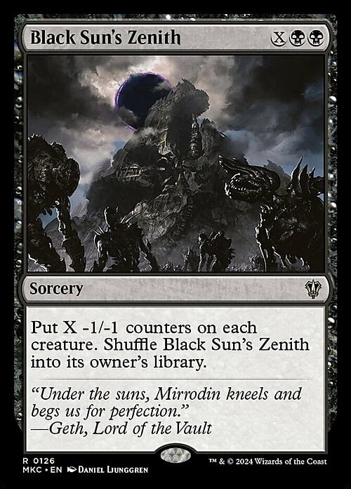 Black Sun's Zenith Card Front