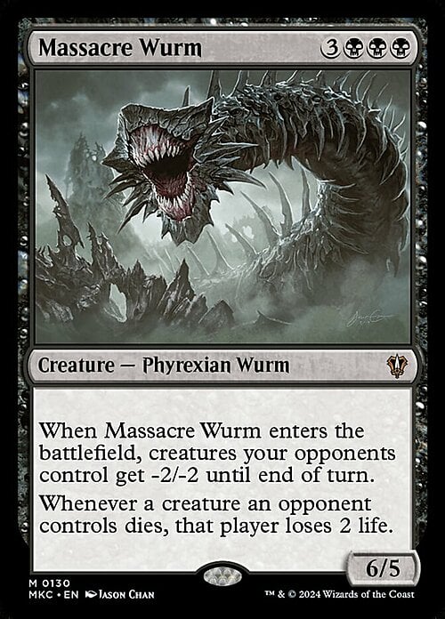 Massacre Wurm Card Front