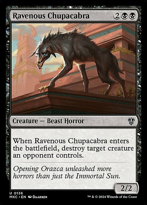 Ravenous Chupacabra Card Front