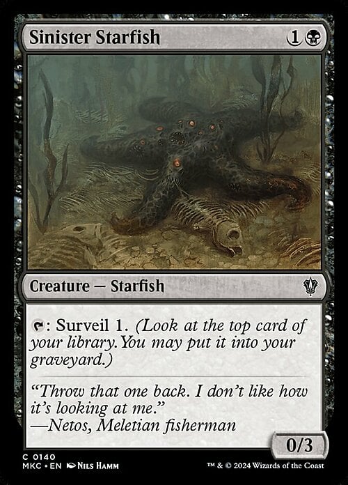 Sinister Starfish Card Front