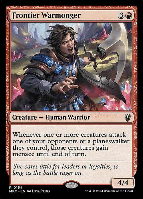 Frontier Warmonger Card Front