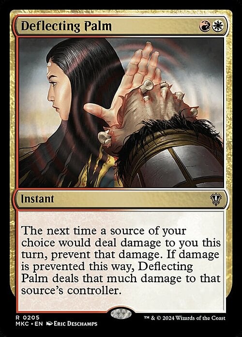 Deflecting Palm Card Front