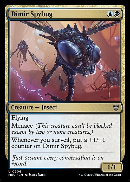 Dimir Spybug Card Front