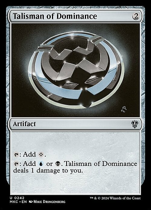 Talisman of Dominance Card Front