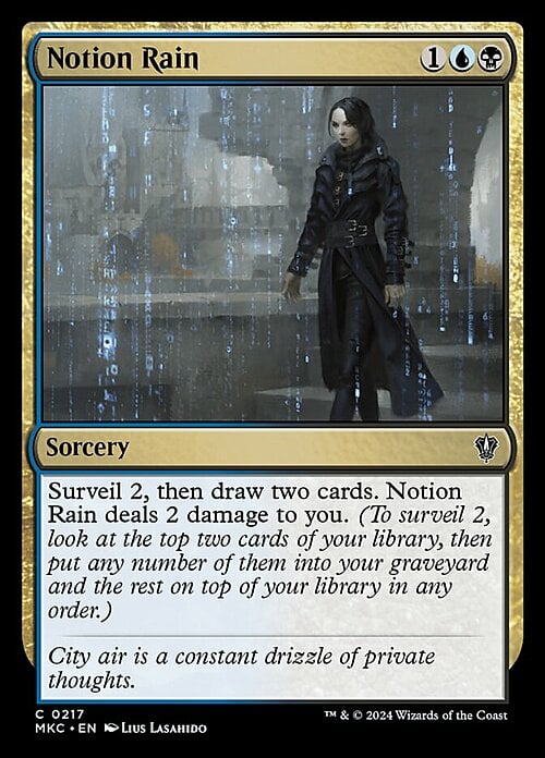 Notion Rain Card Front