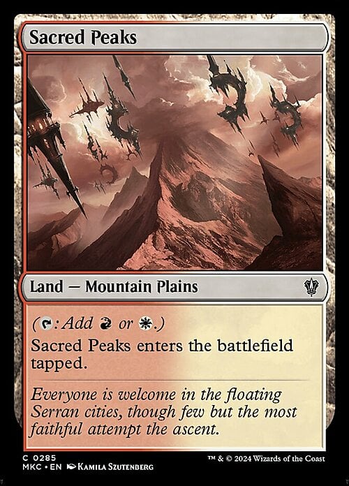 Sacred Peaks Card Front