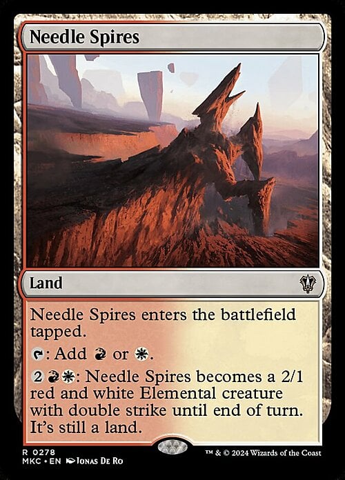 Needle Spires Card Front